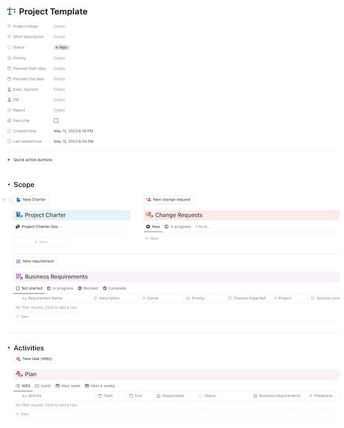 Notion Project Management Template - PMN - PMBeam