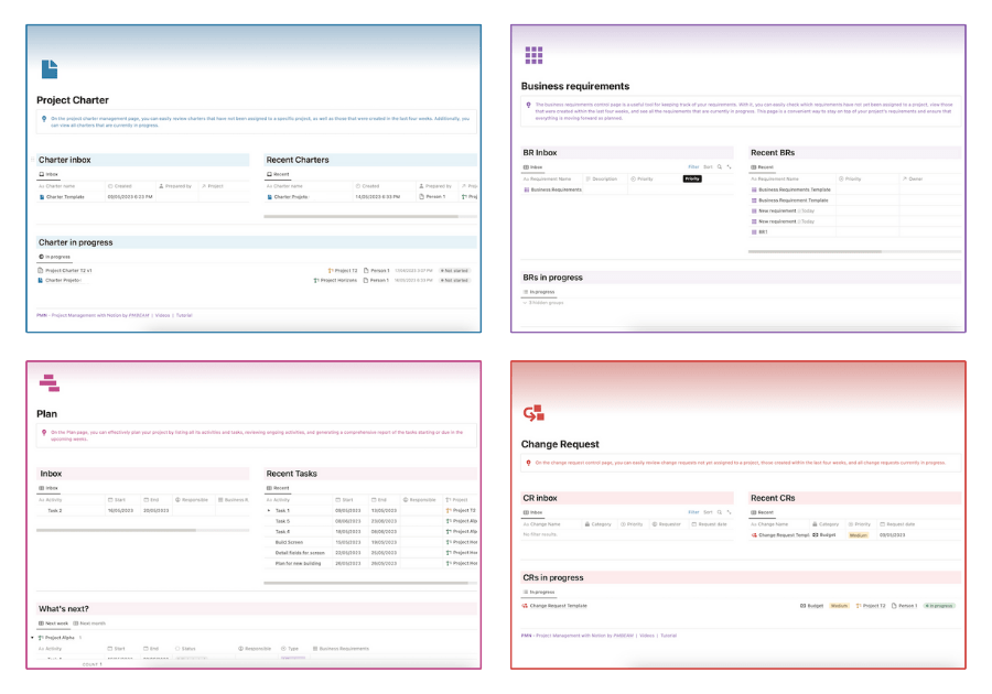 Notion Project Management Template - PMN - PMBeam