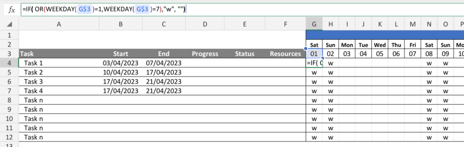 Unleashing the Power of MS Excel Gantt Chart for your next project - PMBeam