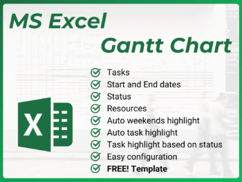 PMBeam MS Excel Gantt Chart Template