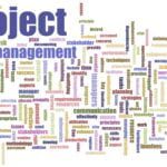 Fundamentals of Project Management - Word cloud - Color