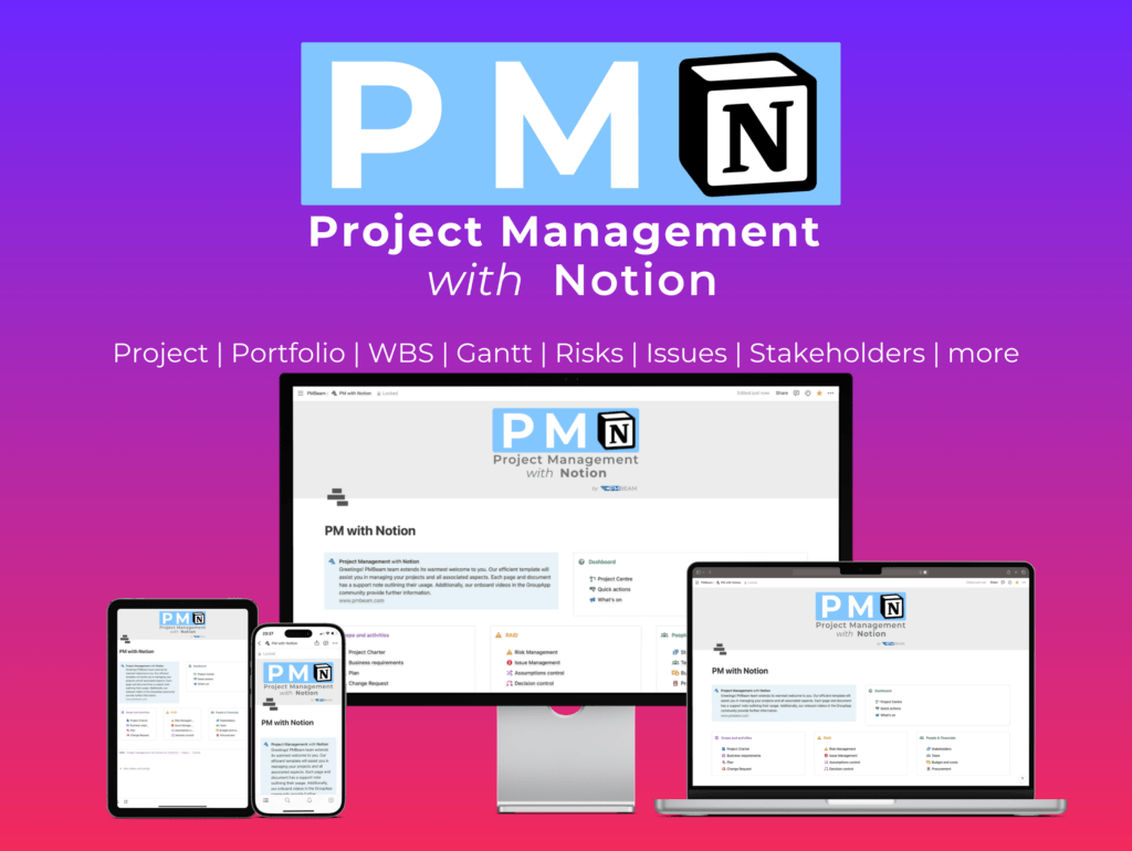 Project Management Notion Template - PMBeam
